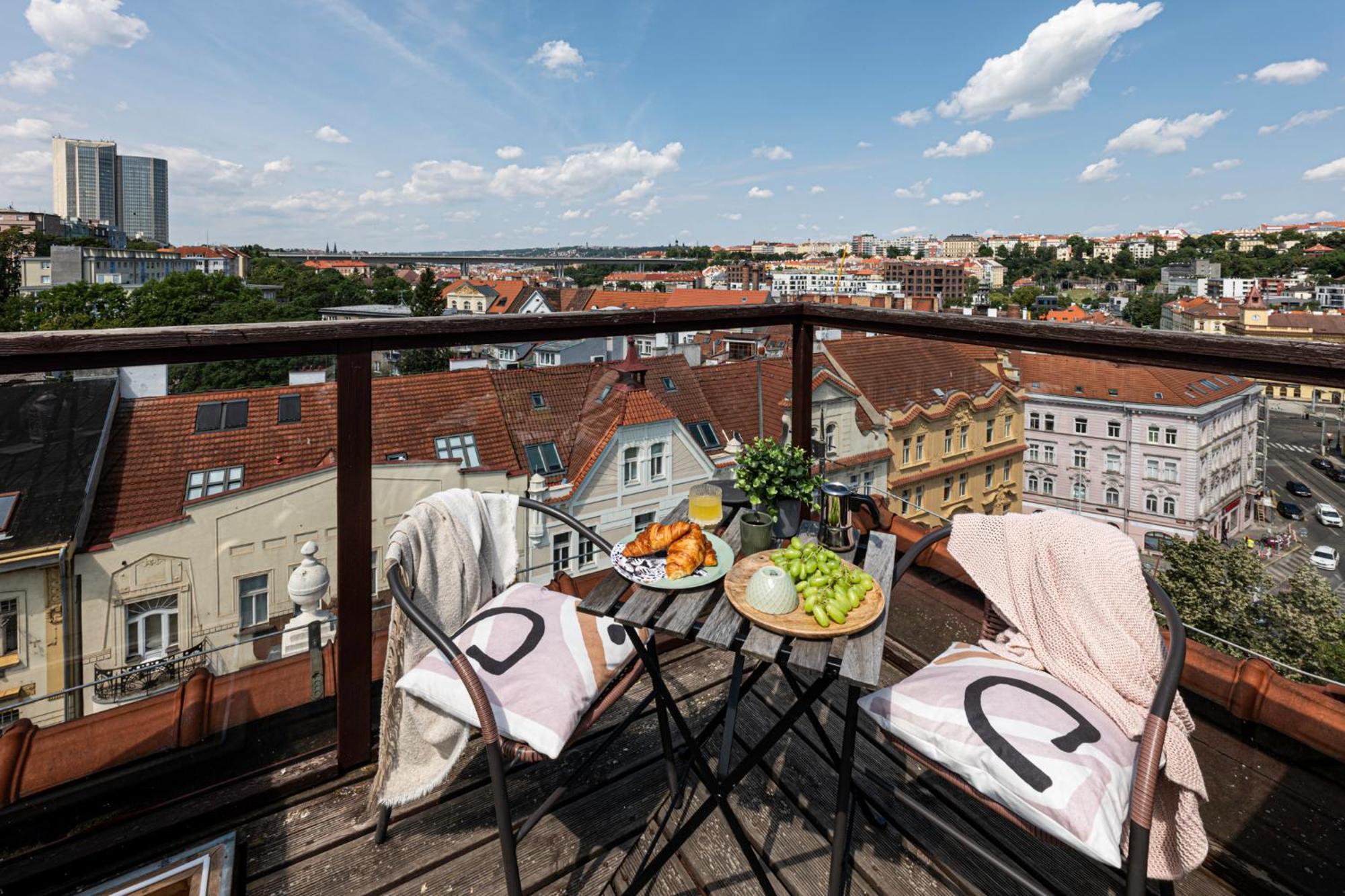 Prague Days - Terrace - Stunning View - Duplex Daire Dış mekan fotoğraf